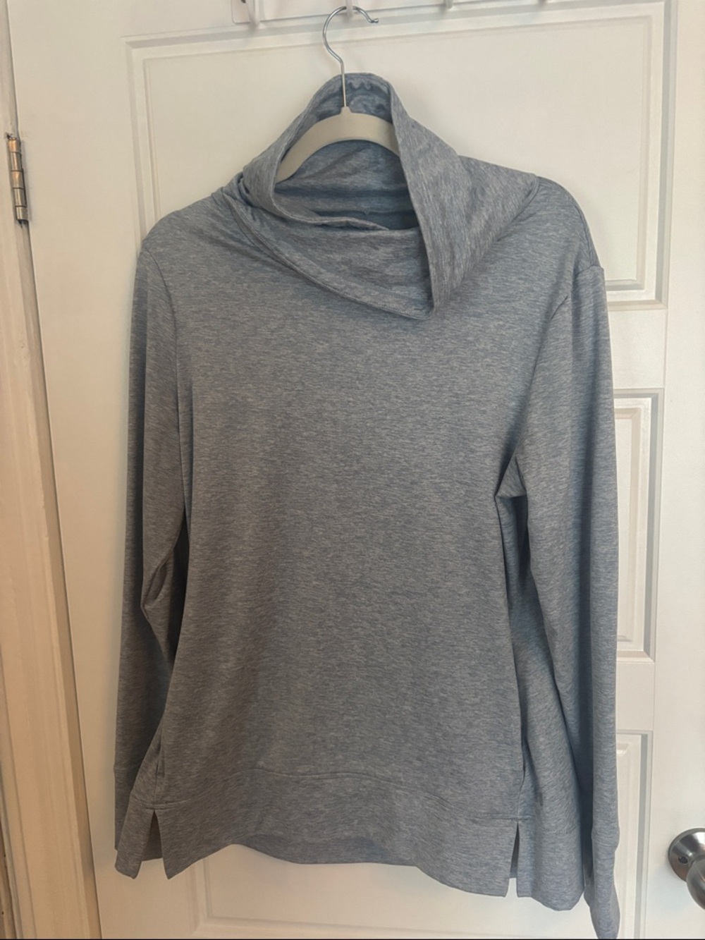 Apana Light Gray Cowl Neck Sweater